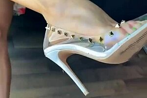 hot babe with big tits teasing solo