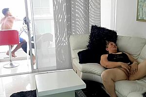 I caught my stepmother masturbating