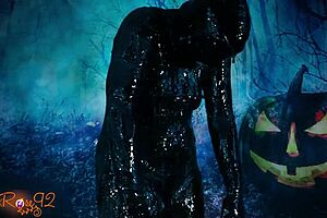 that halloween ooze costume got super messy and wild!