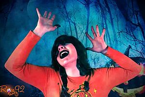 that halloween ooze costume got super messy and wild!