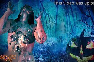 that halloween ooze costume got super messy and wild!