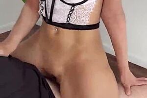 Blonde milf trades sex video with boyfriend for quick cash