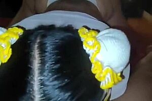 Latina milf Aleja in cosplay delivers double ass action