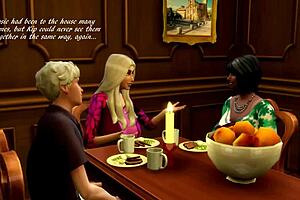 Sims 4 orgia selvagem com Beverly Bennett em ação