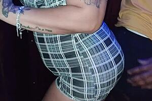 milf bangs young guy in hotel elevator for husband's fetish