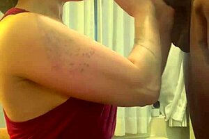 Latina MILF Sucks Big Black Cock