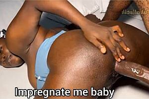 Hora från Owerri blir knullad gravid av styvsysters man med enorm kuk!