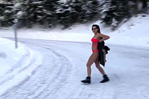 Hey, check out Barbara's nude exhibitionism skills! 😍 She's a total MILF queen.