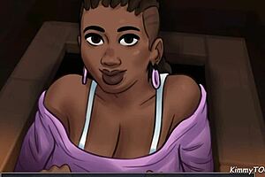 Horny teacher sucks student dick on stage in Summertime Saga