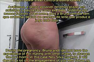 Hotwife braziliană Bruna Silva vrea să rămână gravidă în scenă homemade aburitoare cu subtitrări. Corpul ei lactant adaugă intensitate brută.