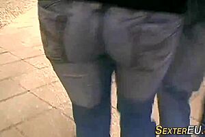 euro milf big ass spunked in lingerie