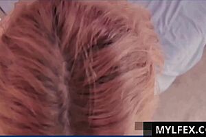 curvy redhead milf summer hart got caught jerking off on the phone