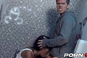 Slutty Brit Elisia Solis Fucked in Public Restroom?