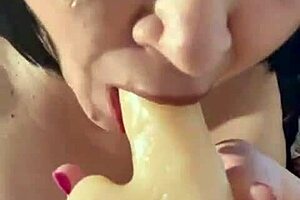 milf maid cleans with anal and pussy holes