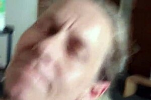 hey, watch this milf get cum spit on her tits 😏