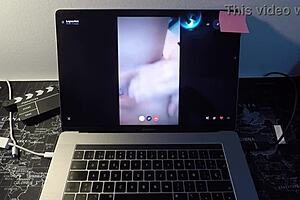 Spanish milf Leyva Hot fucks fan on webcam?