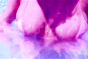 dee williams gives tommy gunn epic jug hugs