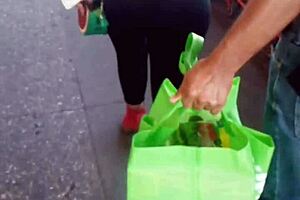 Street big-ass milfs in action