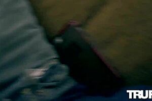 Avery Moon and Brooke Haze jerk off Jake in pov