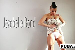 Hot Brunette Jezebelle Bond Intensely Teases And Fingers Her Pussy