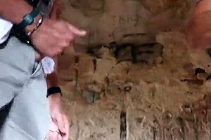 Exhibitionism and encounters in medieval village setting