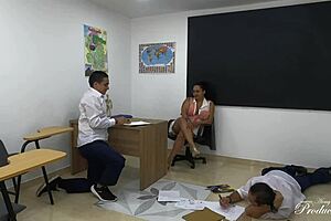 threesome at university with teacher roxana caputo and daniclarkoficial