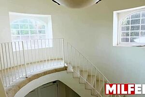 My stepmom's a pornstar, she milfs me good!