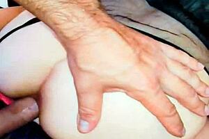 skinny milf wife relaxes with her open ass hole in this homemade pov