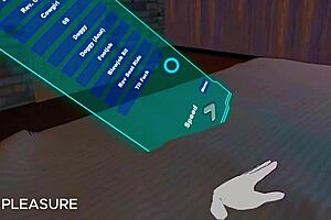 Experience VR with this wet pussy milf mom