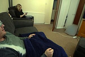 Stepmom surprises blindfolded stepson with swallow, thinking it's his girlfriend