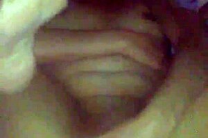 That filthy slut wife rubs it good during cheating masturbation