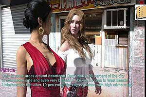 wife and stepmother play game with big tits and ass