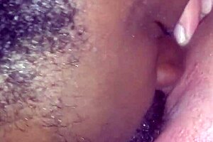 Eating that milf pussy like it's my last meal 😋, licking every bit of her sweet spot