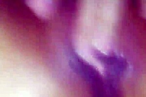 That filthy slut wife rubs it good during cheating masturbation