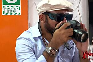 מילף קולומבית מסמרת קאסטינג פורנו עם כישורי אוראל קטלניים