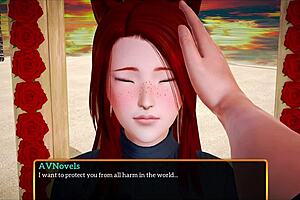 My new family 431! Big tits teen in erotic game