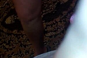 wife deepthroat bulge fuck and creampie with big cock