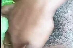 epic style romantic sex in outdoor setting with mature black couple bent over.