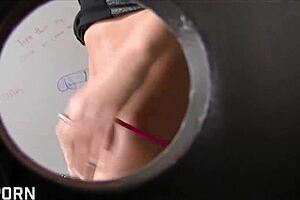 texas glory hole bathroom with nice blonde milf