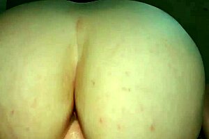 Big Ass Button Fucks Huge Dildo To Orgasm!