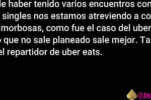 Uber Eats guy fucks big tits latina milf!