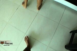 Horny stepson fucks my pussy in the bathroom for a complete story