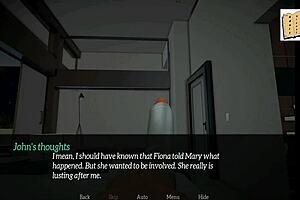 My new family game with teen and milf handjob on big cock.