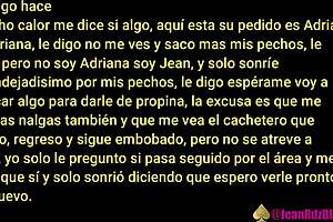 Uber Eats guy fucks big tits latina milf!