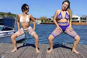 latina milf burns calories fast with a wild oral session. dancing and zumba can't compare to this hot cum blast!