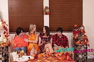 We caught step sons fucking the MILF dessert