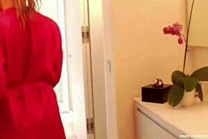 Exotic erotic lesbians kiss and feel together passionately