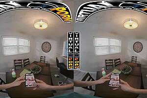 yo, doing chores with stepmom carmela clutch in vr is wild! 😜