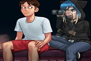 Whoa! Summertimesaga Peeping Naked Folks Through Binoculars E1 78