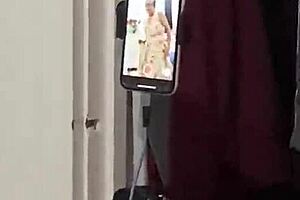 Anna Maria teases fans with big tits and ass backstage 😍